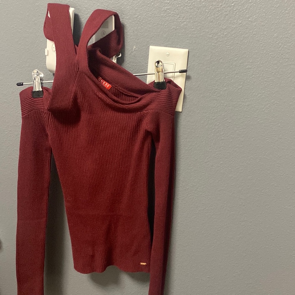 Burgundy extra small winter Blouse